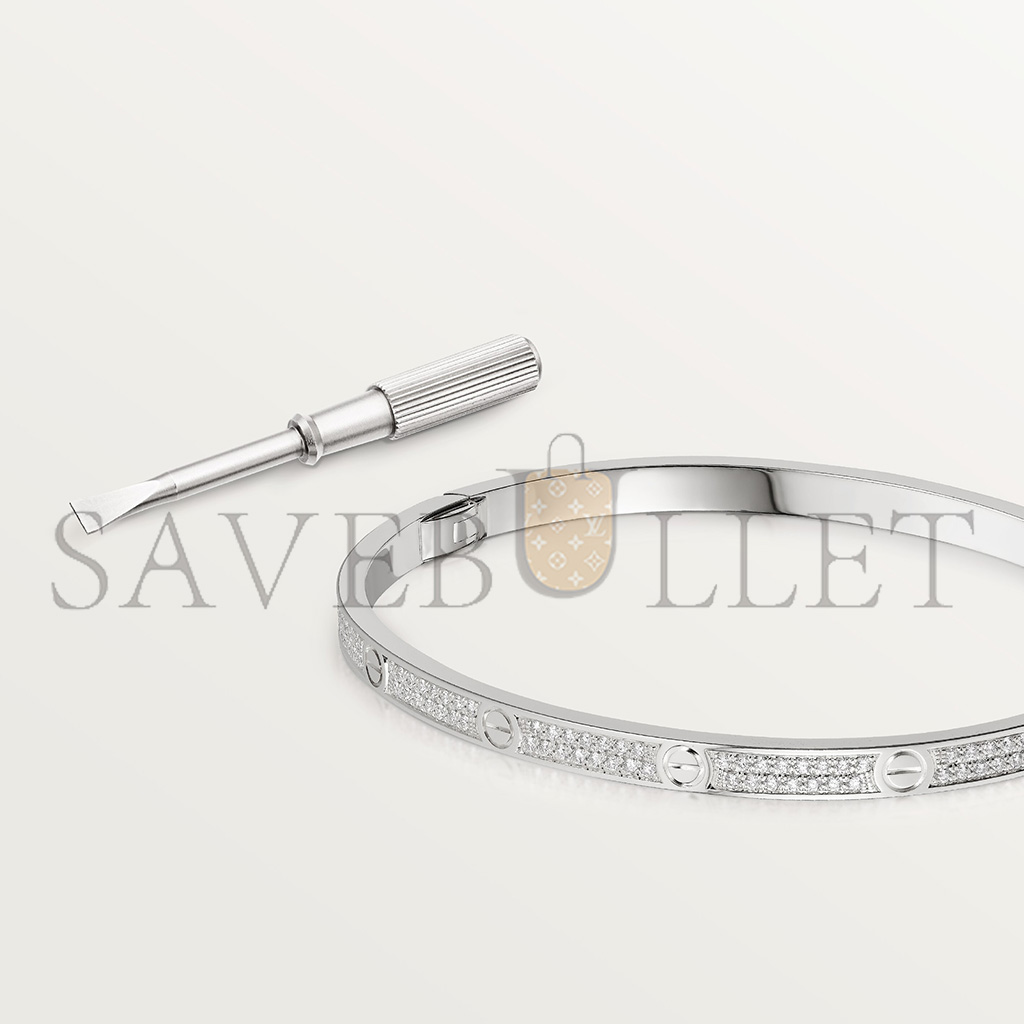 CARTIER  LOVE BRACELET, SMALL MODEL, PAVED N6710817